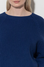 Load image into Gallery viewer, LUISA CERANO Long Sleeve Pullover in Deep Blue
