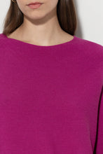 Load image into Gallery viewer, Luisa Cerano Fine knit Sweater with Boxy Fit in Pink
