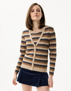 Leo & Ugo Twin-Set Navy/Beige