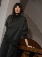 Load image into Gallery viewer, Varley Barker High-Neck Sweater in Olive Marl
