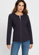 Load image into Gallery viewer, Olsen Long Sleeve Jersey Jacket in  Navy
