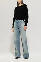 Load image into Gallery viewer, Luisa Cerano Sweater with Button Detail in Black
