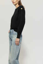 Load image into Gallery viewer, Luisa Cerano Sweater with Button Detail in Black
