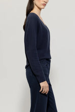 Load image into Gallery viewer, Luisa Cerano V-sweater in Navy
