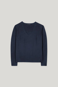 Luisa Cerano V-sweater in Navy