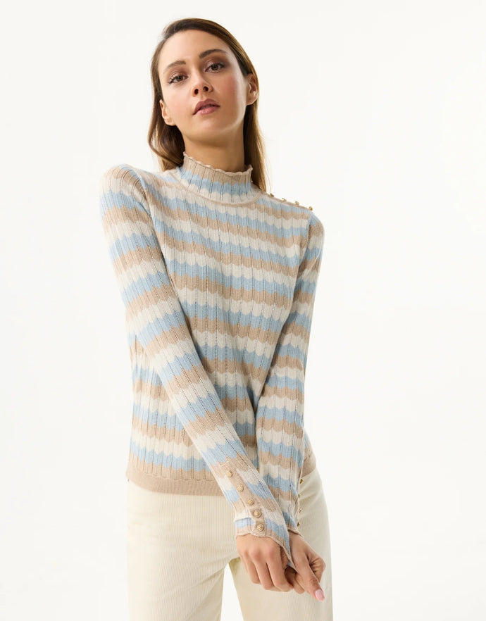 Leo & Ugo Sweater Blue/Beige