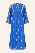 Load image into Gallery viewer, Aspiga Enola Organic Cotton Dress in Dazzling Blue/White
