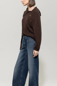 Luisa Cerano Sweater with Button Detail