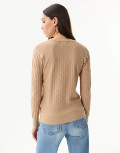 Leo & Ugo V-Sweater with Rhinestones
