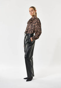 Dea Kudibal Kikki Blouse with Bow in Leopard