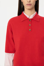 Load image into Gallery viewer, Luisa Cerano Cashmere-Blend Sweater in Cherry Red
