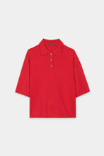 Load image into Gallery viewer, Luisa Cerano Cashmere-Blend Sweater in Cherry Red
