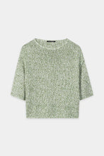 Load image into Gallery viewer, Luisa Cerano Mouline-Look Sweater in Green

