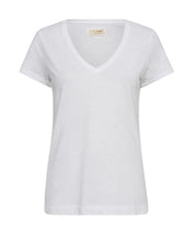 Load image into Gallery viewer, Mos Mosh Arden Organic V-SS T-Shirt in White
