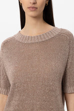 Load image into Gallery viewer, Luisa Cerano Linen Blend Sweater in Nude

