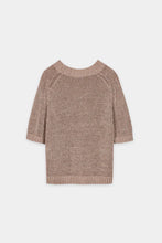 Load image into Gallery viewer, Luisa Cerano Linen Blend Sweater in Nude
