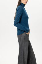 Load image into Gallery viewer, Luisa Cerano Wool-Blend TurtleNeck in Sapphire
