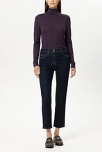 Load image into Gallery viewer, Luisa Cerano Wool-Blend Turtleneck in Plum
