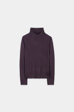Load image into Gallery viewer, Luisa Cerano Wool-Blend Turtleneck in Plum
