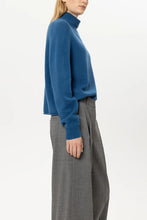 Load image into Gallery viewer, Luisa Cerano Cashmere-Blend Turtleneck in Sapphire
