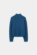 Load image into Gallery viewer, Luisa Cerano Cashmere-Blend Turtleneck in Sapphire

