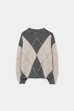 Load image into Gallery viewer, Luisa Cerano Patterned Alpaca-Blend sweater in Gret
