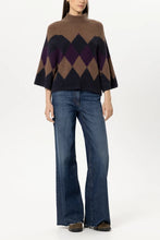 Load image into Gallery viewer, Luisa Cerano Patterned Cape Pullover in Multi
