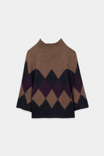 Load image into Gallery viewer, Luisa Cerano Patterned Cape Pullover in Multi
