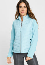 Load image into Gallery viewer, Olsen Indoor Satin Jacket in Satin Blue
