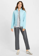 Load image into Gallery viewer, Olsen Indoor Satin Jacket in Satin Blue
