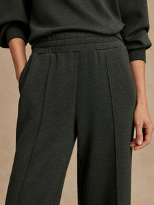 Varley Wide Leg Pants in Olive Marl