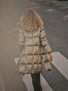 Mos Mosh Nova Metallic Down Coat in Brindle