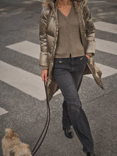 Load image into Gallery viewer, Mos Mosh Nova Metallic Down Coat in Brindle
