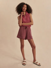 Load image into Gallery viewer, Varley Bains Half-Zip Tank in Rose Wine
