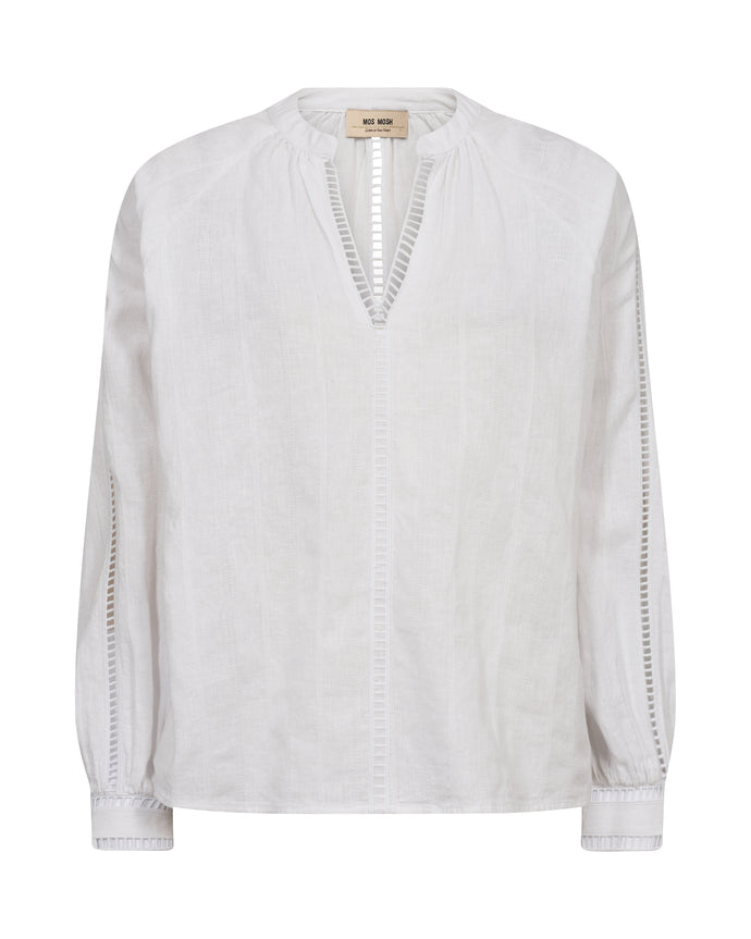 Mos Mosh Linen Blouse in White