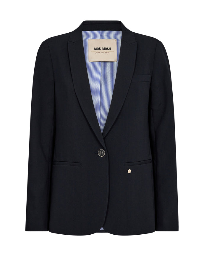 Mos Mosh Lea Blazer in Salute Navy