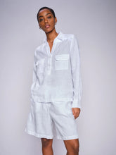 Load image into Gallery viewer, Mos Mosh  Linen Pocket Blouse in White
