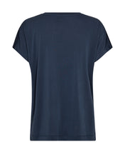 Load image into Gallery viewer, Mos Mosh V-neck Sequin Tee in Navy
