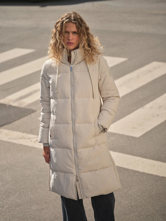 Mos Mosh Ollie Terma Long Coat in Glacier Gray