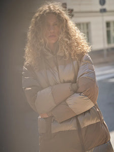 Mos Mosh Avon Block Jacket in Chocolate Chip