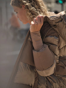 Mos Mosh Avon Block Jacket in Chocolate Chip