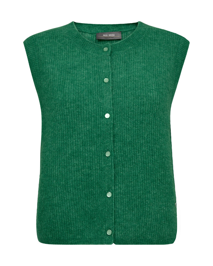 Mos Mosh Almine Thora Knit Vest in Green