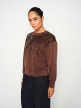 Load image into Gallery viewer, Mos Mosh Neve Glam Sweatshirt with rhinestones
