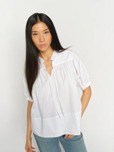 Load image into Gallery viewer, Mos Mosh Tarima Short-Sleeve Blouse in White
