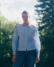 Load image into Gallery viewer, Mos Mosh Osmo Stripey Shirt in Blue
