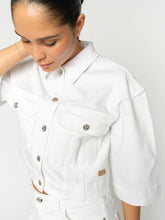 Load image into Gallery viewer, Mos Mosh Penn Denim Jkt in White
