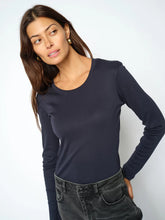 Load image into Gallery viewer, Mos Mosh 0-Long Sleeve Tee in Navy
