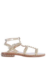 Load image into Gallery viewer, Ash Play Studded Metallic Sandals in Gold
