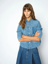 Load image into Gallery viewer, Mos Mosh Oline Enk Shirt in Blue

