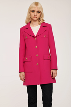 Load image into Gallery viewer, Weill Fuchsia Wool Coat
